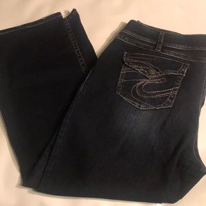 Silver plus size Jeans sz 22 /L 30